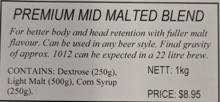Premium Mid Malted Blend 1kg